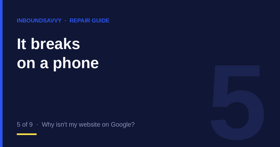 Repair guide 5 of 9: it breaks on a phone