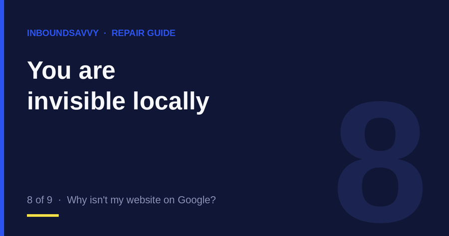 Repair guide 8 of 9: you are invisible locally
